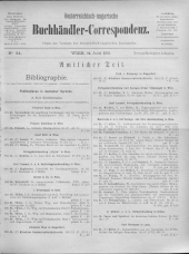 Oesterreichische Buchhändler-Correspondenz