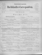 Oesterreichische Buchhändler-Correspondenz