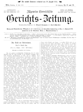 Allgemeine Österreichische Gerichtszeitung