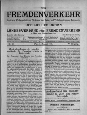 Der Fremdenverkehr