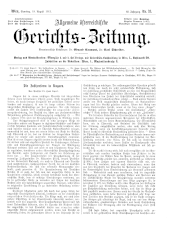 Allgemeine Österreichische Gerichtszeitung