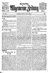 Czernowitzer Allgemeine Zeitung