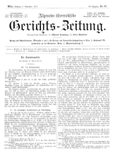 Allgemeine Österreichische Gerichtszeitung