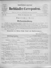 Oesterreichische Buchhändler-Correspondenz