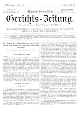 Allgemeine Österreichische Gerichtszeitung