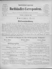 Oesterreichische Buchhändler-Correspondenz