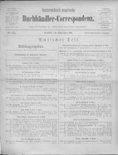 Oesterreichische Buchhändler-Correspondenz