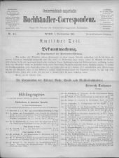 Oesterreichische Buchhändler-Correspondenz