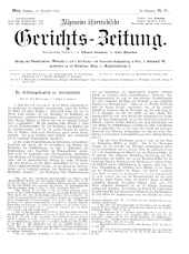 Allgemeine Österreichische Gerichtszeitung