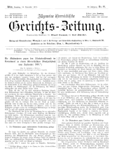 Allgemeine Österreichische Gerichtszeitung