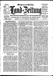 Österreichische Land-Zeitung