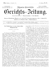 Allgemeine Österreichische Gerichtszeitung