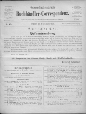 Oesterreichische Buchhändler-Correspondenz