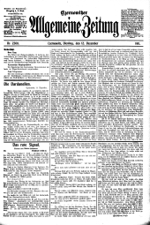 Czernowitzer Allgemeine Zeitung