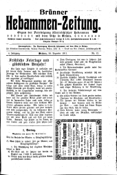 Brünner Hebammen-Zeitung