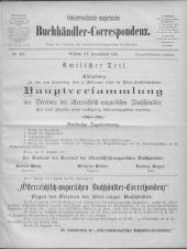 Oesterreichische Buchhändler-Correspondenz