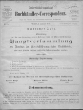 Oesterreichische Buchhändler-Correspondenz