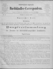 Oesterreichische Buchhändler-Correspondenz