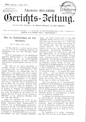 Allgemeine Österreichische Gerichtszeitung