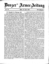 Danzers Armee-Zeitung