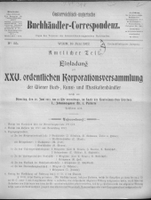 Oesterreichische Buchhändler-Correspondenz