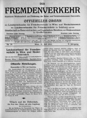 Der Fremdenverkehr