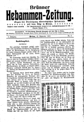 Brünner Hebammen-Zeitung