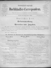 Oesterreichische Buchhändler-Correspondenz