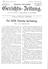 Allgemeine Österreichische Gerichtszeitung