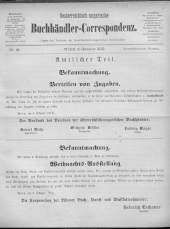 Oesterreichische Buchhändler-Correspondenz