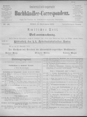 Oesterreichische Buchhändler-Correspondenz