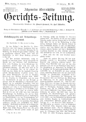 Allgemeine Österreichische Gerichtszeitung