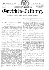 Allgemeine Österreichische Gerichtszeitung