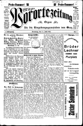 Grazer Vorortezeitung: Organ f. d. Umgebungsgemeinden v. Graz