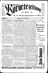 Grazer Vorortezeitung: Organ f. d. Umgebungsgemeinden v. Graz