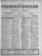 Der Fremdenverkehr