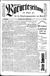 Grazer Vorortezeitung: Organ f. d. Umgebungsgemeinden v. Graz