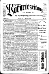 Grazer Vorortezeitung: Organ f. d. Umgebungsgemeinden v. Graz