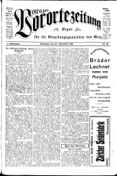 Grazer Vorortezeitung: Organ f. d. Umgebungsgemeinden v. Graz