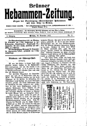 Brünner Hebammen-Zeitung