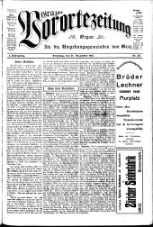 Grazer Vorortezeitung: Organ f. d. Umgebungsgemeinden v. Graz