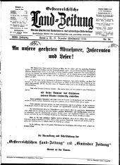 Österreichische Land-Zeitung