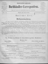 Oesterreichische Buchhändler-Correspondenz