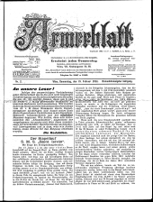 Armeeblatt: militär-wiss. Wochens. ...unserer Land- u. Seemacht