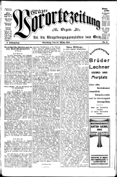 Grazer Vorortezeitung: Organ f. d. Umgebungsgemeinden v. Graz