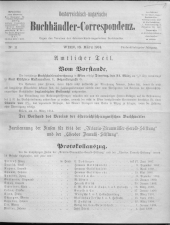 Oesterreichische Buchhändler-Correspondenz