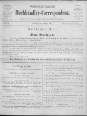 Oesterreichische Buchhändler-Correspondenz