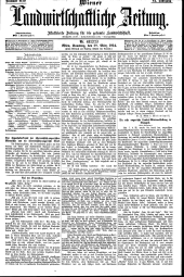 Wiener Landwirtschaftliche Zeitung