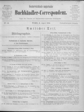 Oesterreichische Buchhändler-Correspondenz