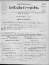 Oesterreichische Buchhändler-Correspondenz